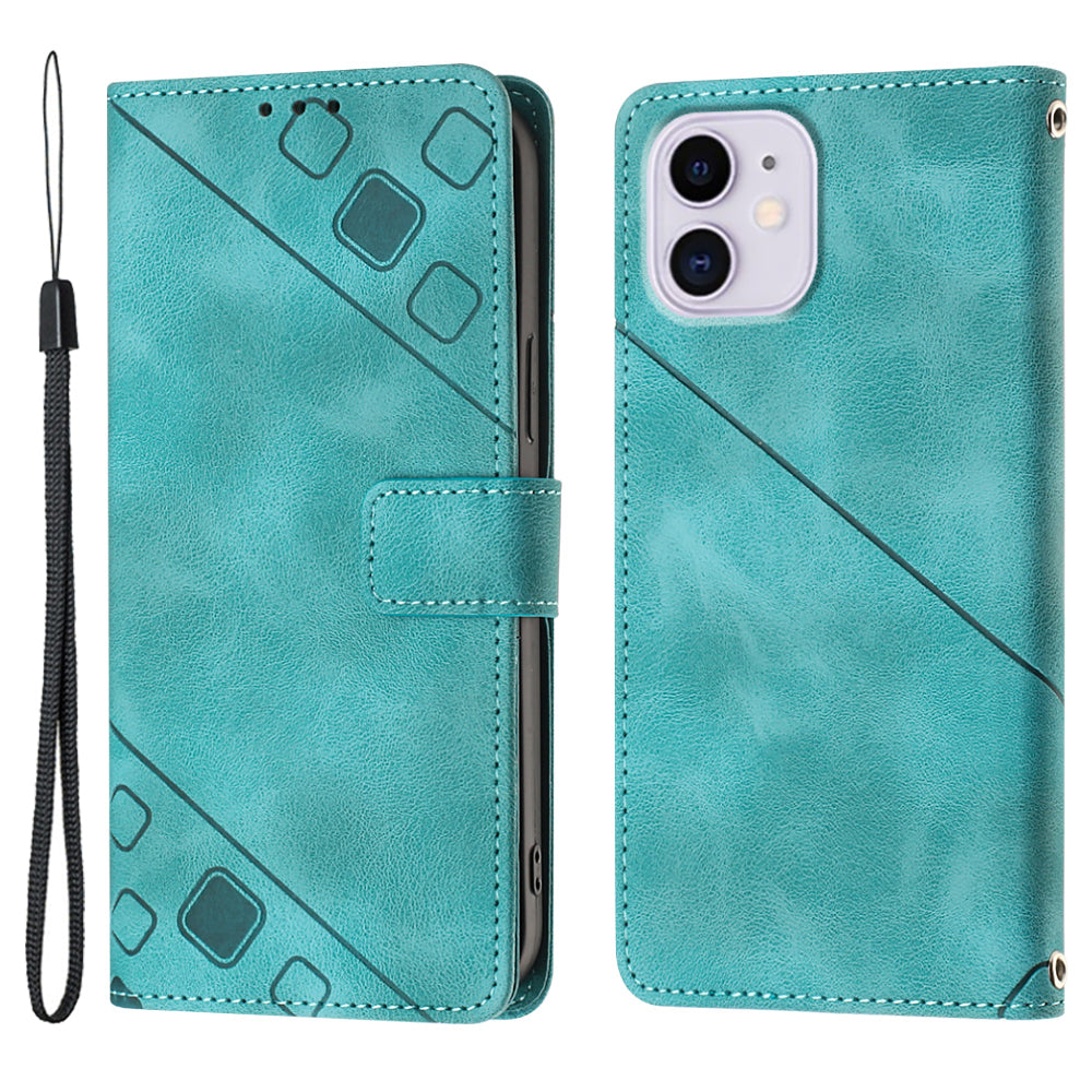PT005 YB Imprinting Series-6 For iPhone 11 6.1 inch PU Leather Stand Phone Case, Flip Folio Wallet Cover - Red PT005 YB Imprinting Series-6 For iPhone 11 6.1 inch PU Leather Stand Phone Case, Flip Folio Wallet Cover - Red